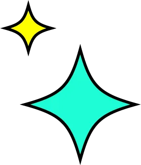 キラキラ星ステッカー